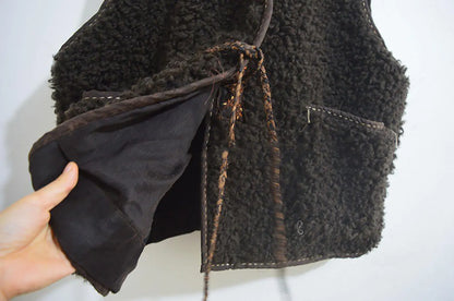 Teddy Wool Bouclé Vest to0165 X305