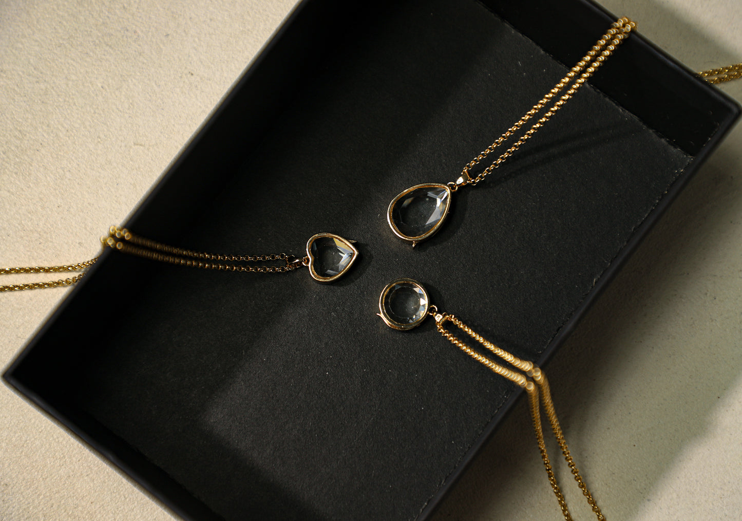 edoa Vintage Memory Locket Box Necklace