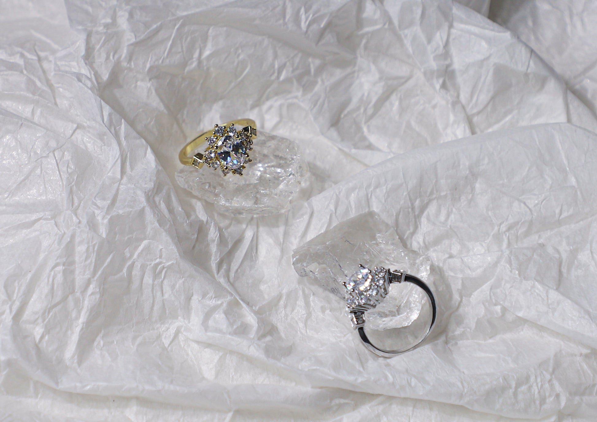 edoa Vintage Snow Flake Diamond Ring