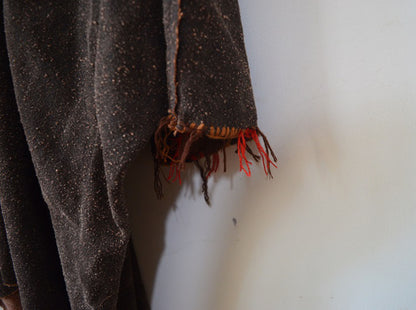 Loose Fitting Mud Tussah Silk Jacquard Cardigan Coat co0115 A488