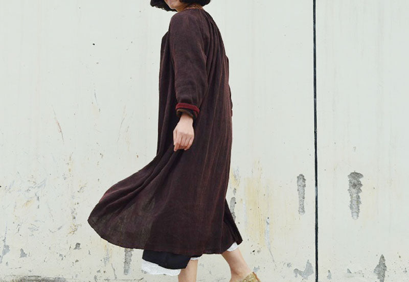 edoa Mud Tussah Silk Jacket with Hand Embroidery