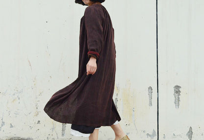 edoa Mud Tussah Silk Jacket with Hand Embroidery