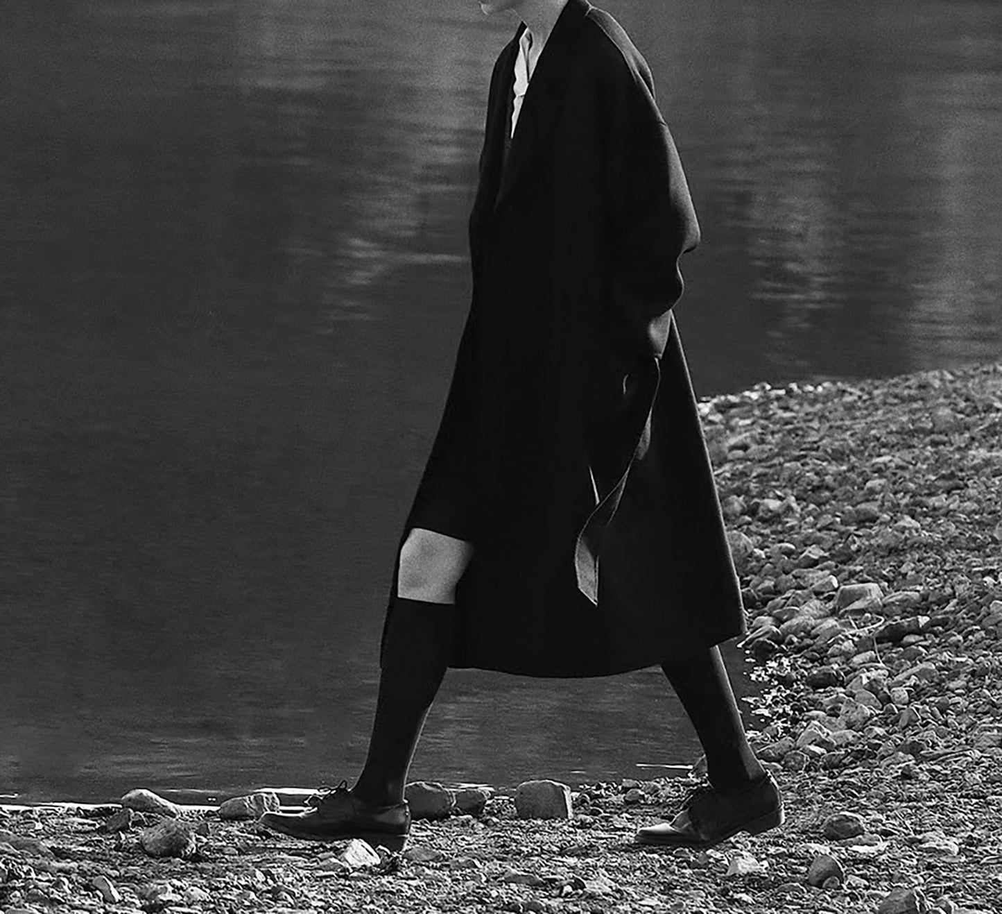 edoa Classic Double-faced Wool Belted Coat