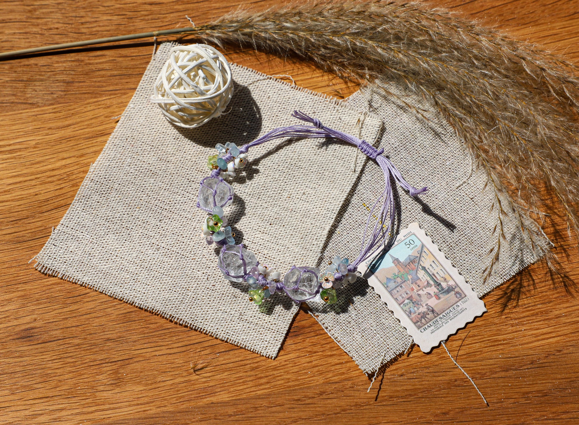edoa Handmade Endless Summer Amethyst Bracelet