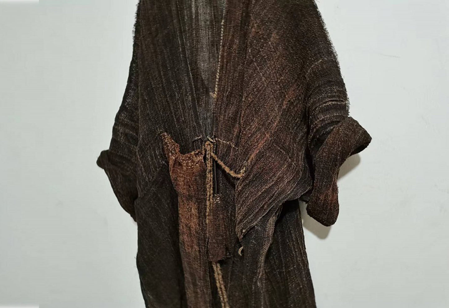 Loose Fitting Hand Woven Plant dyed Linen Cardigan Coat co0083 A644