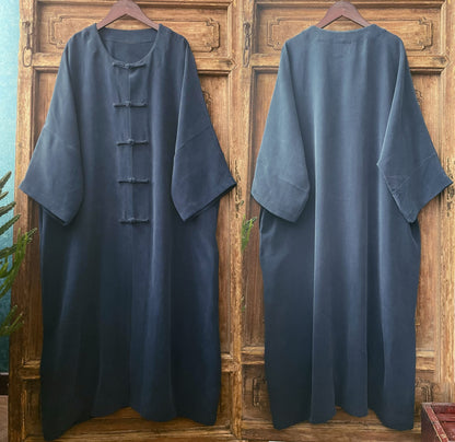 Heavy Weight Silk Charmeuse Chinese Coat co0213 N214
