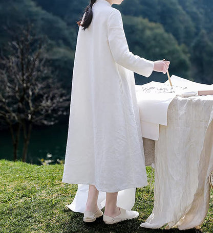 edoa Linen Modern A-line Cheongsam