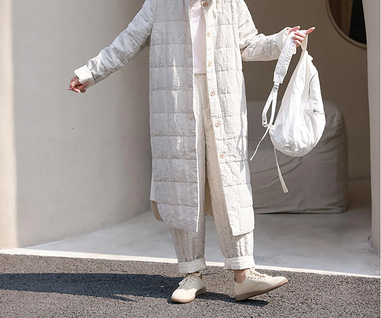 edoa Flax Linen Down Pants