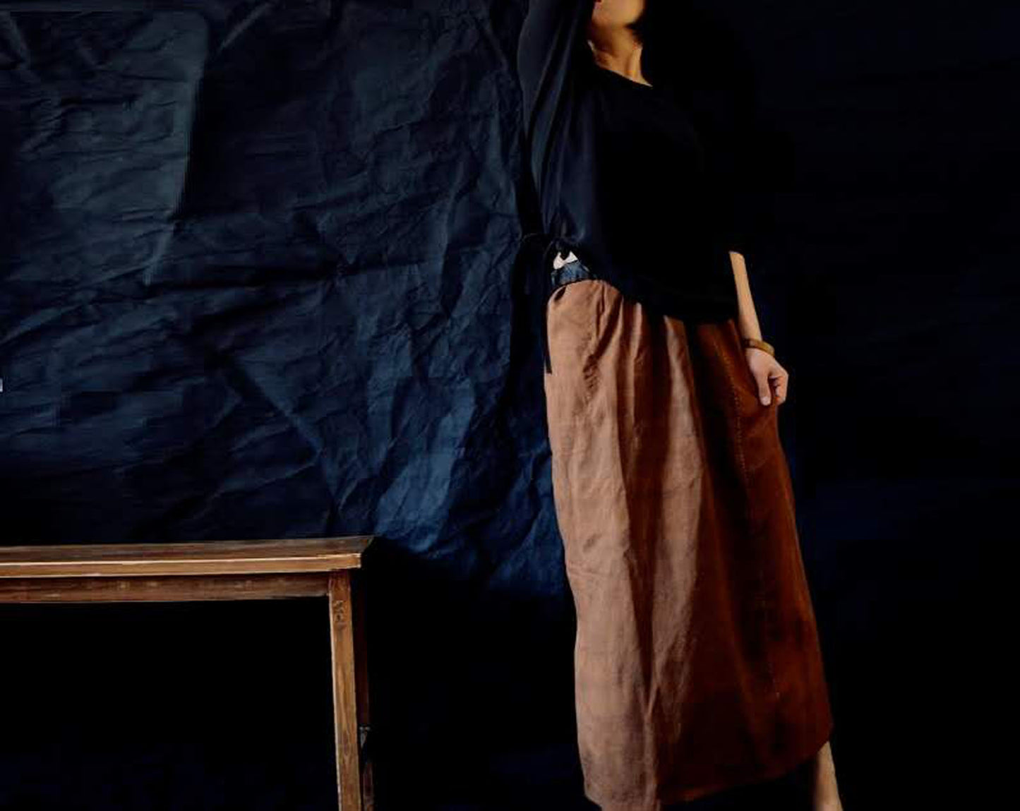 Minimalist Silk Crepe Top to0266 A224