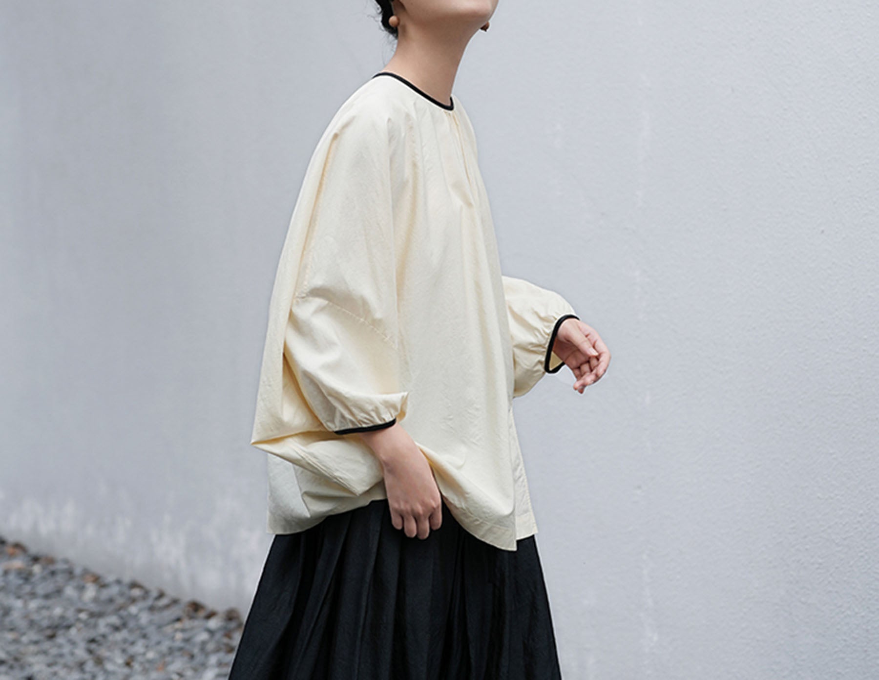 edoa Dupioni Tussah Silk Pullover Blouse