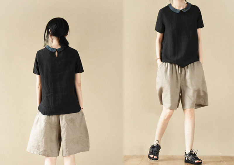 edoa Linen Skirt Shorts