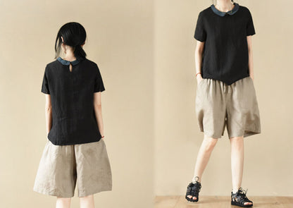 edoa Linen Skirt Shorts