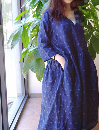edoa Printed Linen Smock Dress 