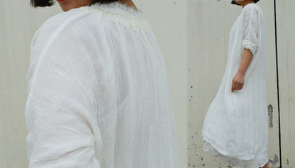 edoa Layered Mulberry Silk Fairy Dress 