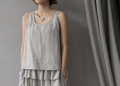 edoa Thin Ramie Tank Top