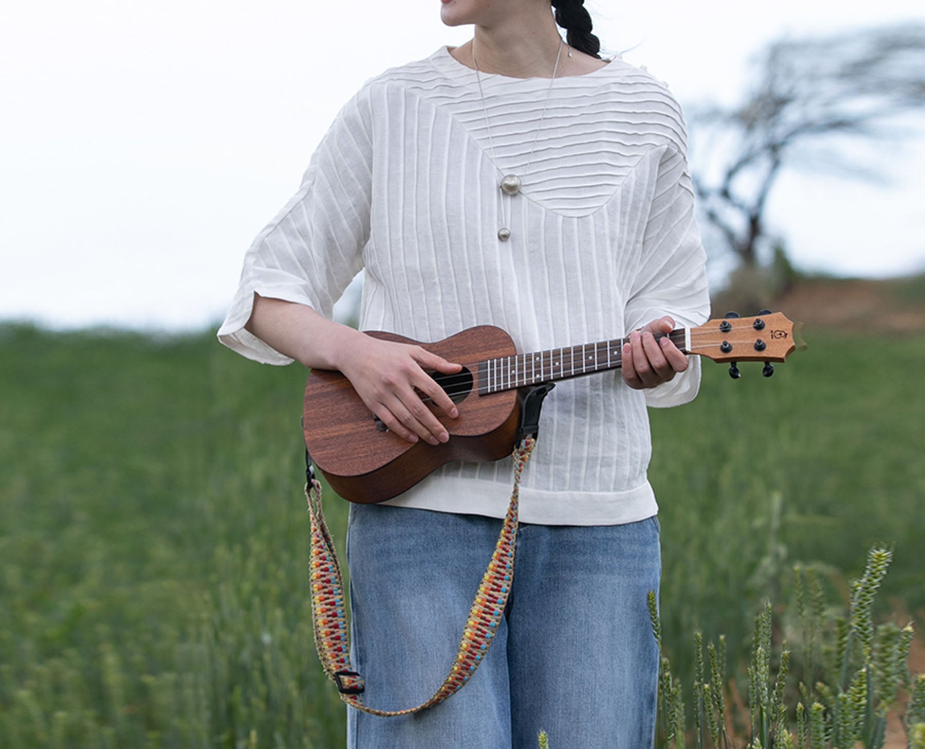 edoa Hand-pintucked Linen Blouse