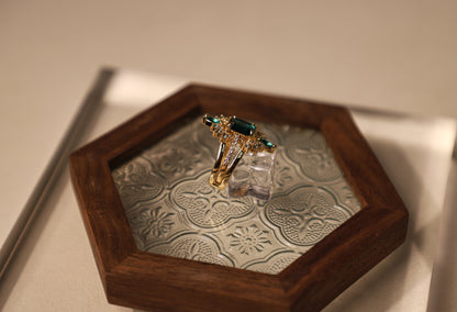 edoa Modern Art Deco Stack Geometric Nest Ring