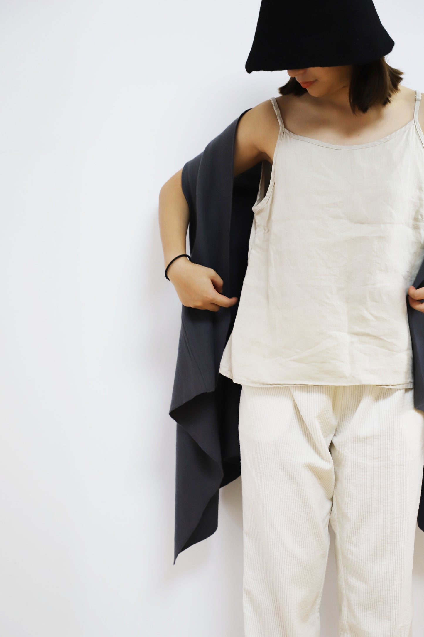 edoa Knit Wool Scarf Vest