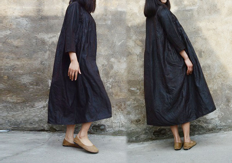 edoa Red Reversible Mud Silk Dress 
