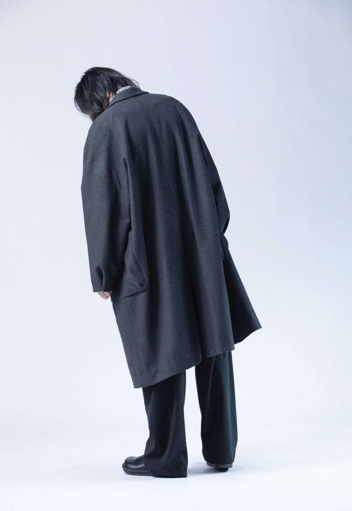 edoa Men's Casual Oversized Wool Coat
