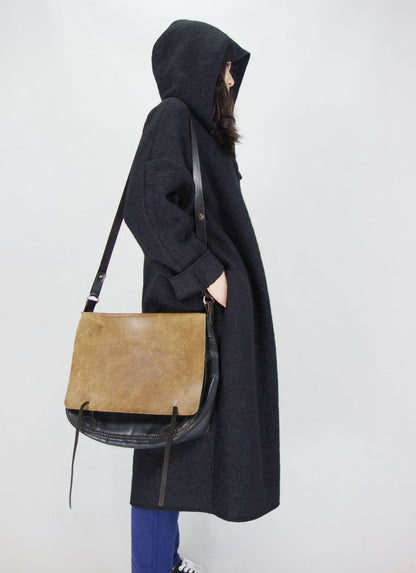 edoa Heavy Weight Bouclé Sorcerer Hooded Coat