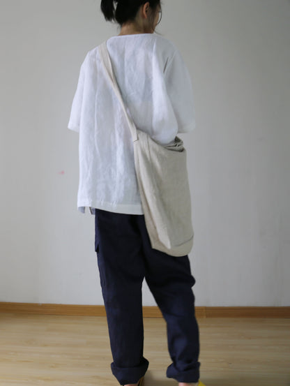 edoa Linen Cotton Blend 2 way Bag
