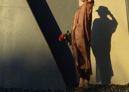 edoa Plant Dyed Silk Linen Blend Duster Coat 