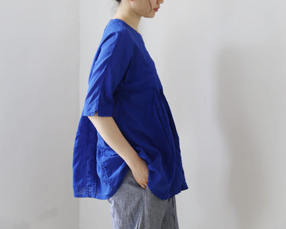 edoa Minimalist Linen Blouse