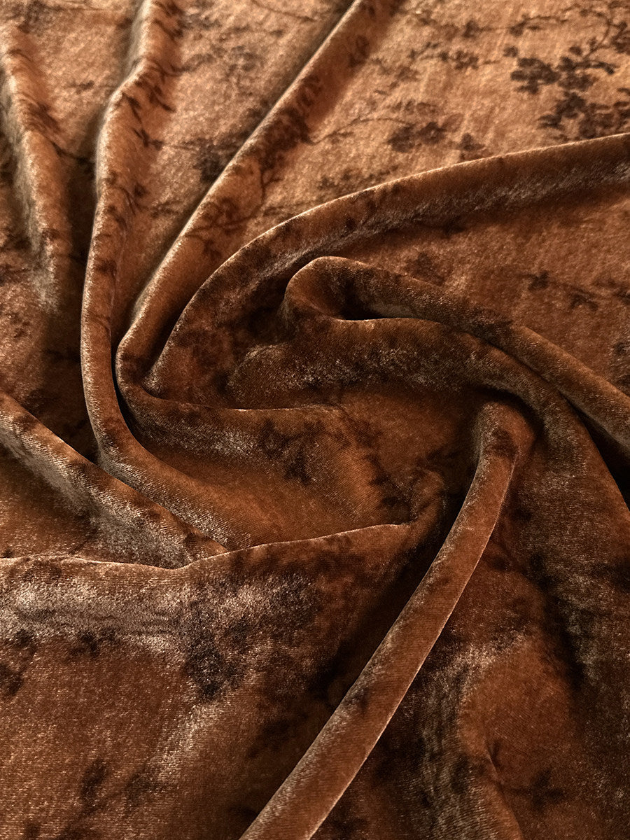 Loose Plant Dyed Silk Velvet Vest to0326 X019