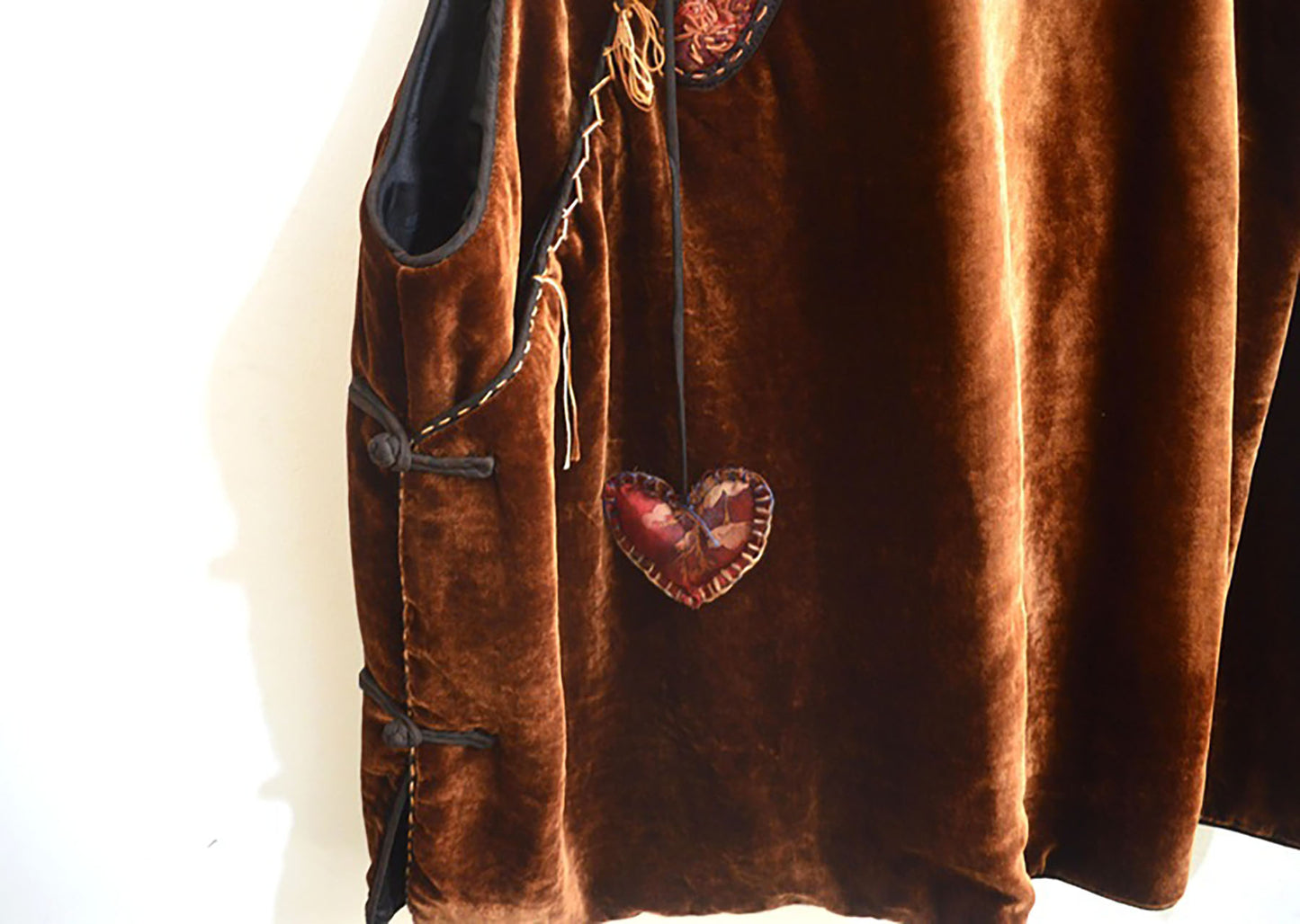 Mud Silk Velvet Padded Chinese Vest to0169 X302