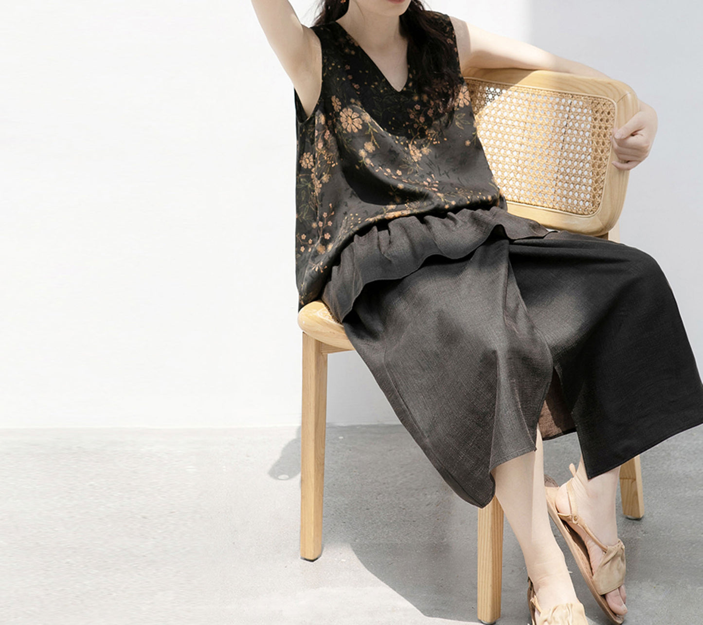 edoa Mud Tussah Silk Skirt