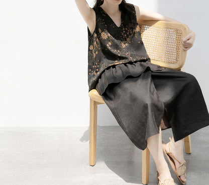 edoa Mud Tussah Silk Skirt
