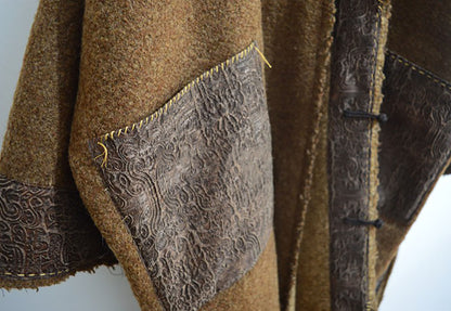 Reversible Sherpa Wool Chinese Coat co0097 X228