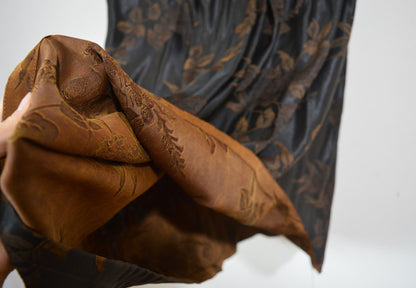 edoa Reversible Mud Silk Rayon Blend Jacquard Skirt