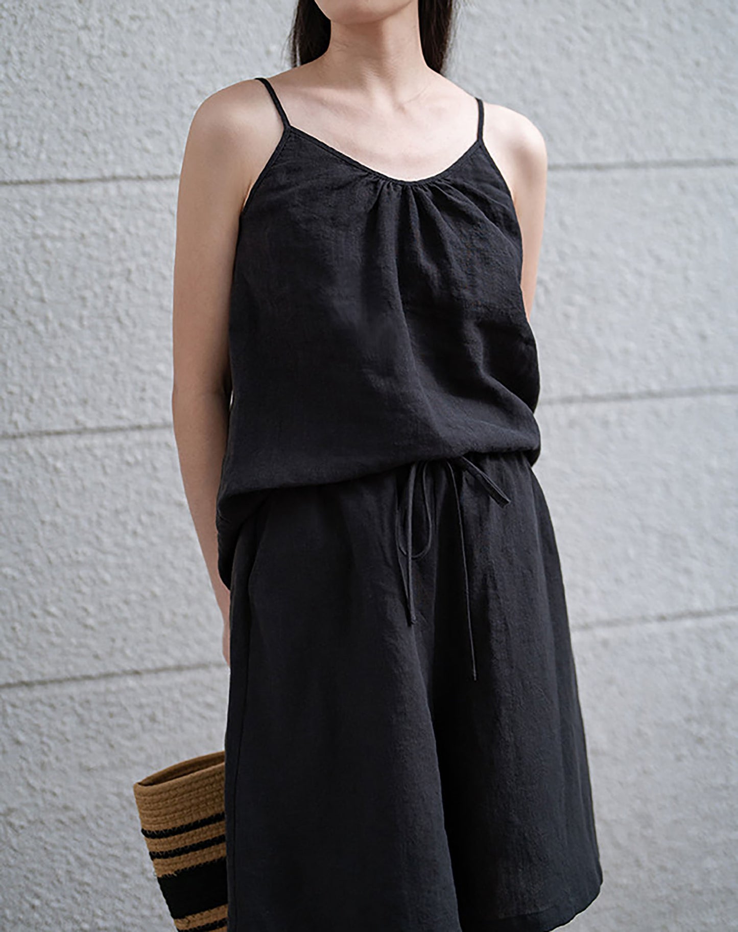 edoa Washed Linen Camisole Top