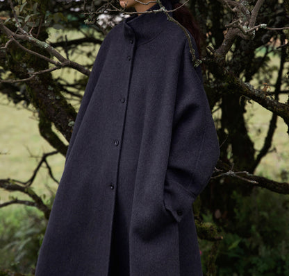 edoa Premium Double Faced Alpaca Oversized Coat