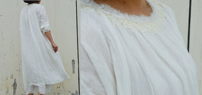 edoa Layered Mulberry Silk Fairy Dress 