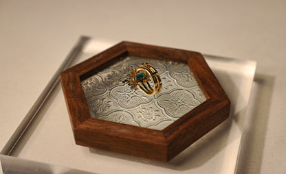 edoa Modern Art Deco Stack Geometric Nest Ring