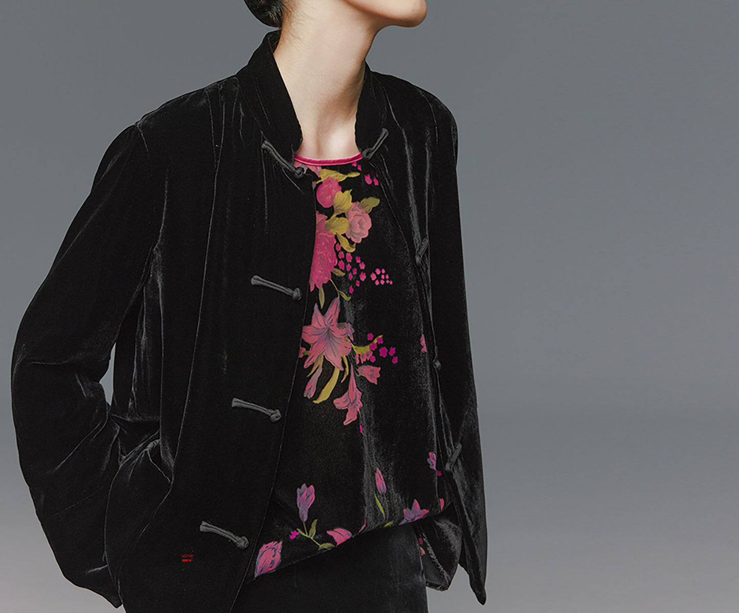 edoa Silk Velvet Lined Spring Jacket 