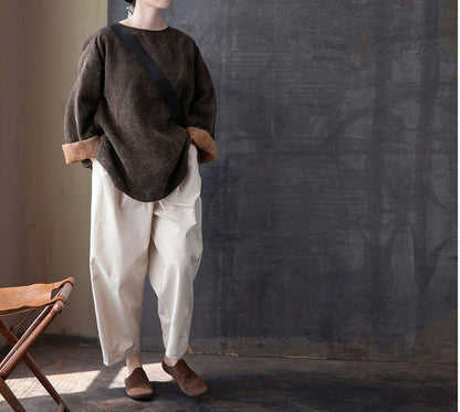 edoa Heavy Weight Mud Tussah Silk Top