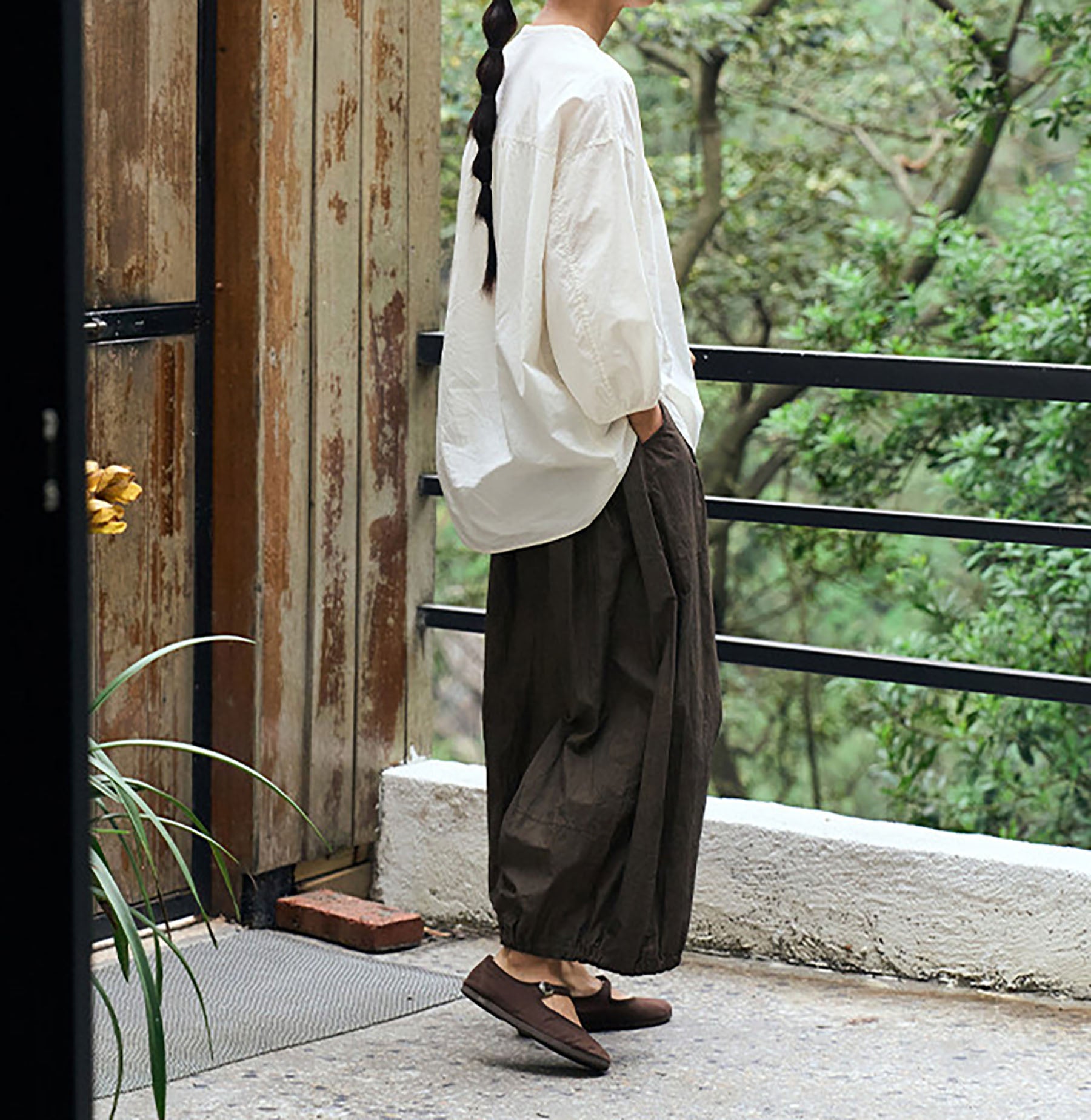 edoa High Density Japanese Cotton Poplin Pullover Shirt