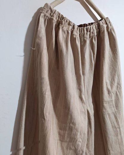 Undyed Tussah Silk Ruffle Skirt sk0080 X319