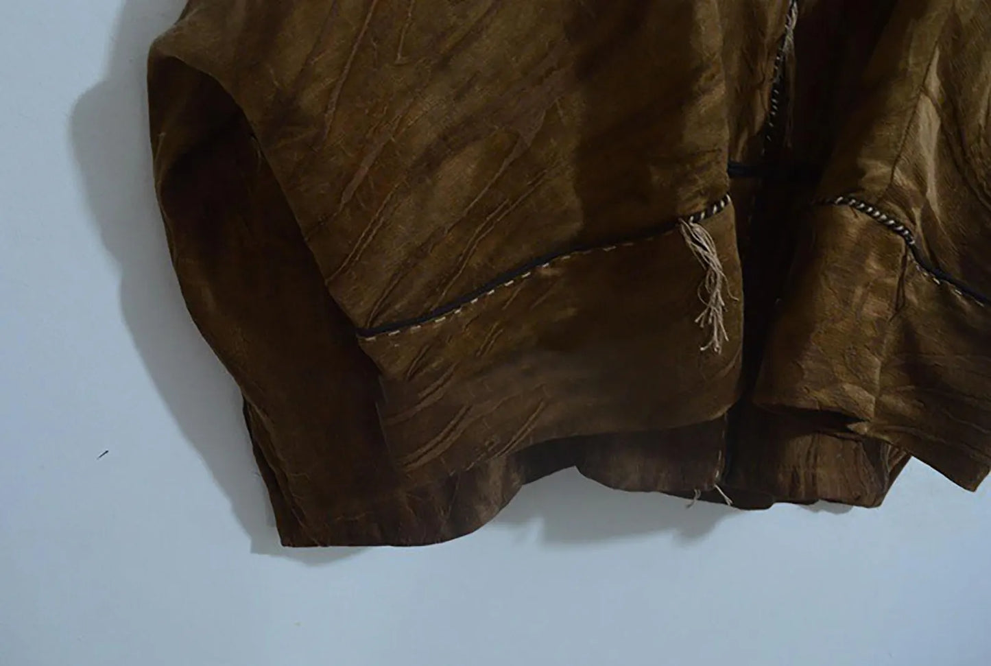 Oversized Mud Silk Linen Blend Jacquard Chinese Jacket ja0056 X303