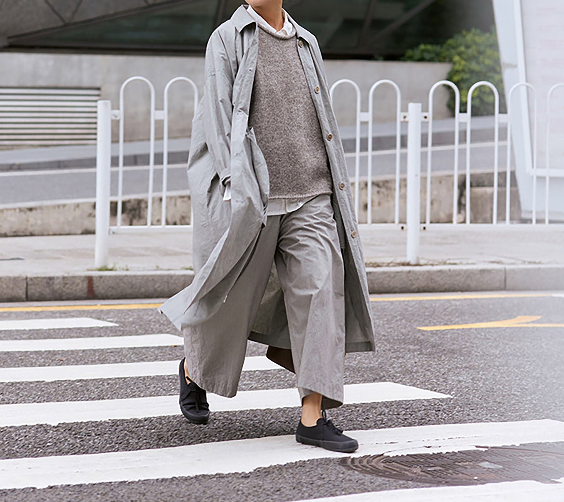edoa High Density Japanese Cotton Wide Leg Pants