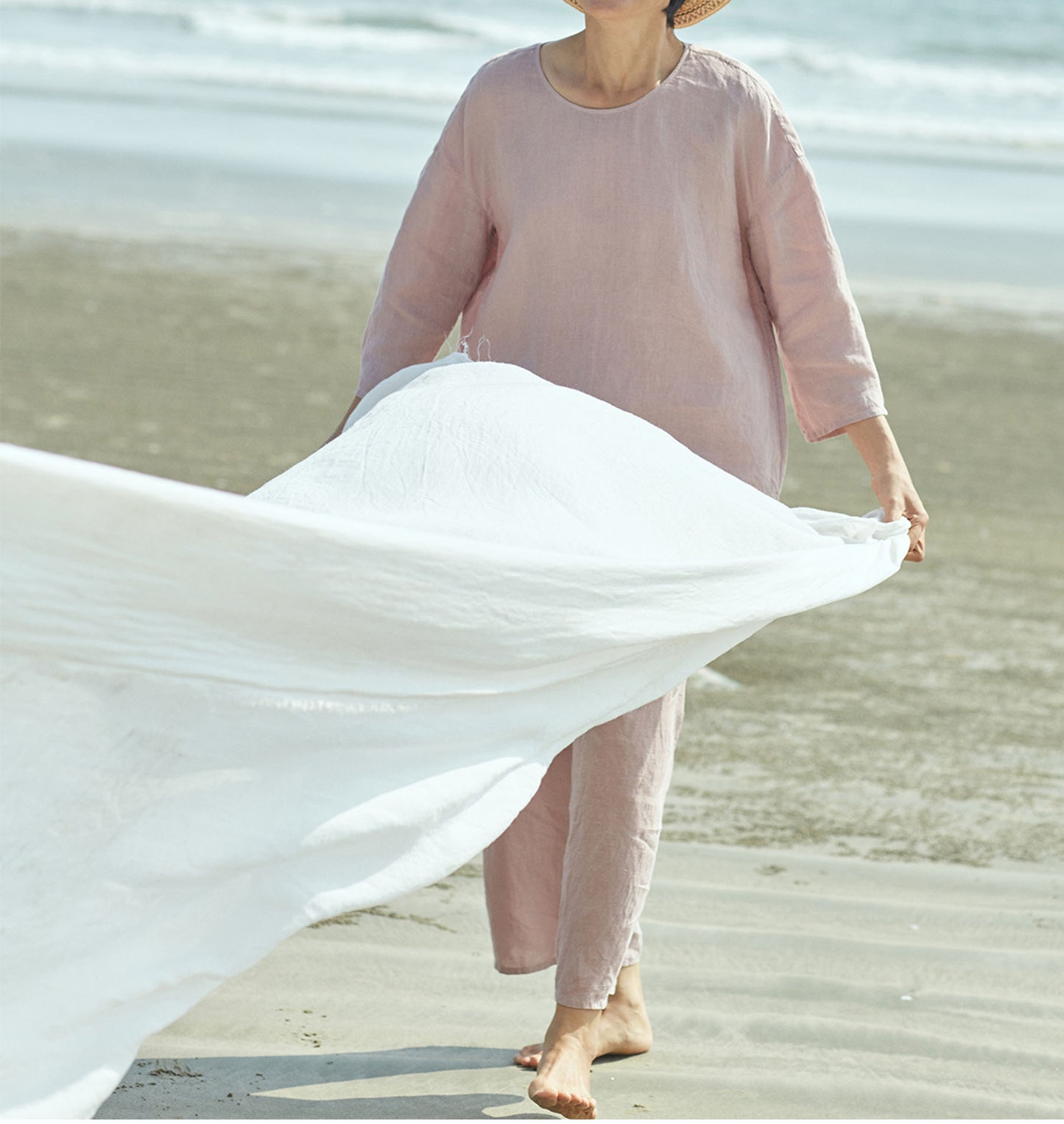 edoa Stay at Home Washed Linen Loungewear 