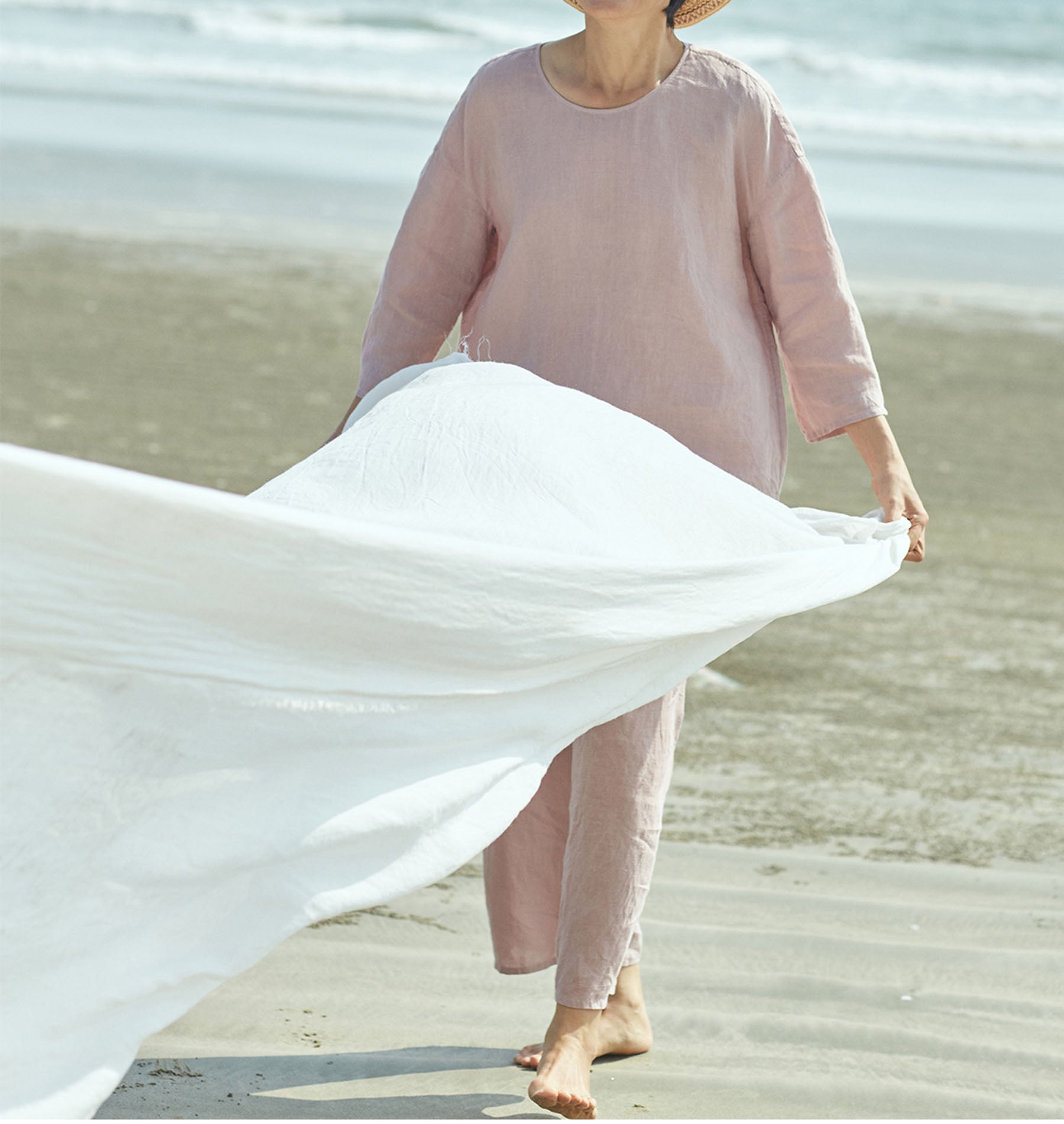 edoa Stay at Home Washed Linen Loungewear 