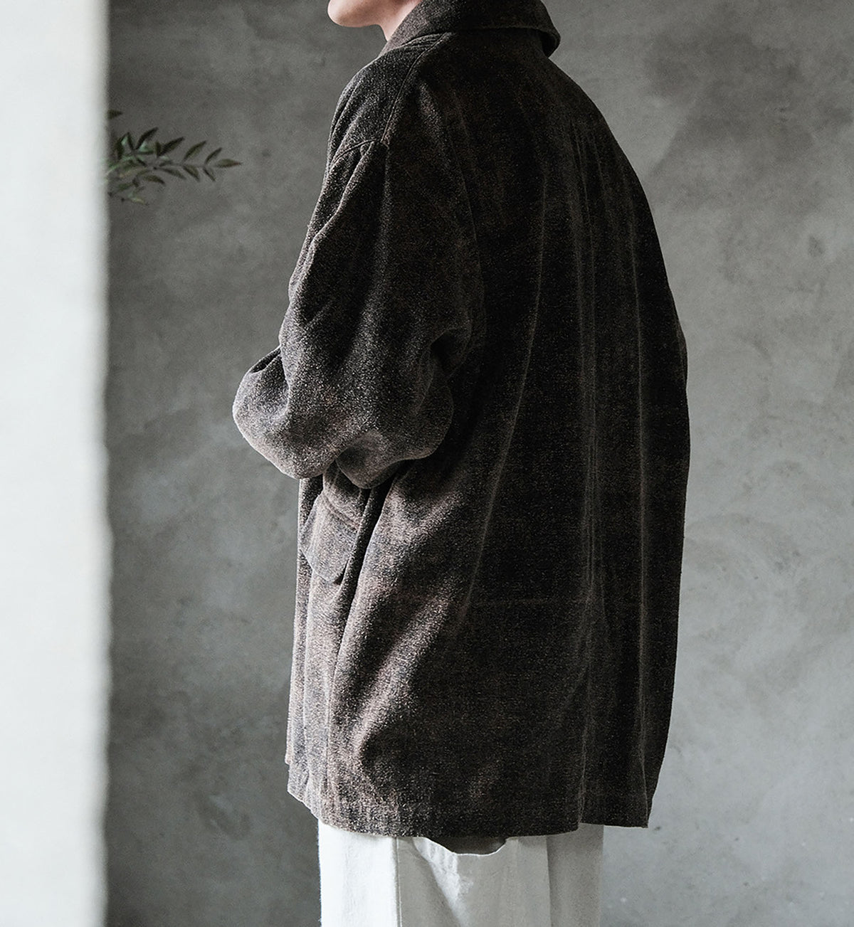 edoa Mud Tussah Silk Work Jacket