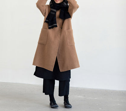 edoa Double Faced Wool Coat 