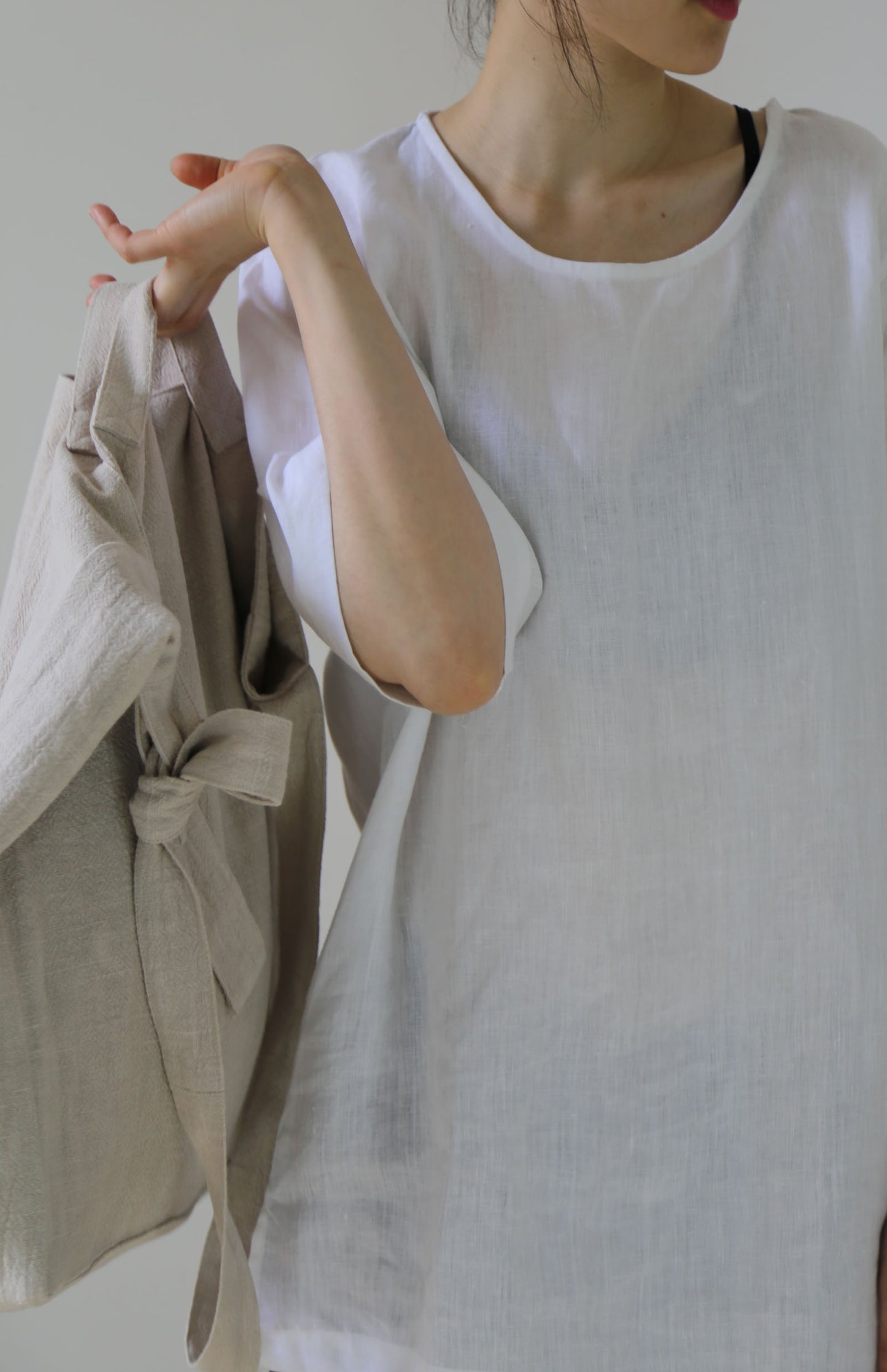 edoa Linen Cotton Blend 2 way Bag