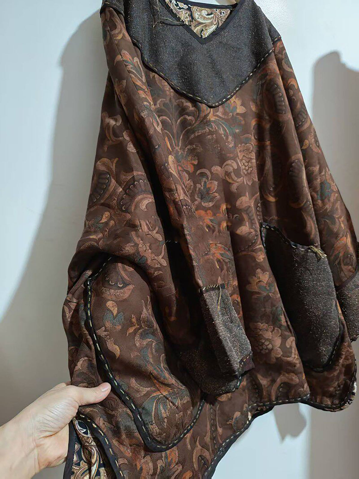Mud Silk Lined Cheongsam Top to0337 X331